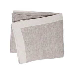 Villa Di Borghese 100% Linen Bed Scarf in Tan
